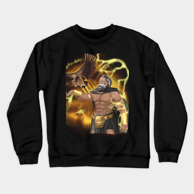 Zeus. King of the gods Crewneck Sweatshirt by Artarulle